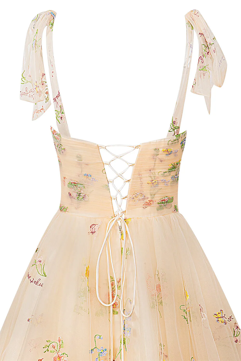 Aline Short Sweetheart Tulle Floral Homecoming Dress