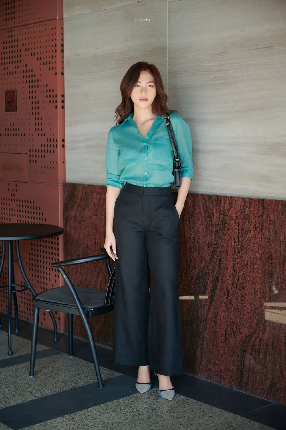 Aqua Linen Shirt