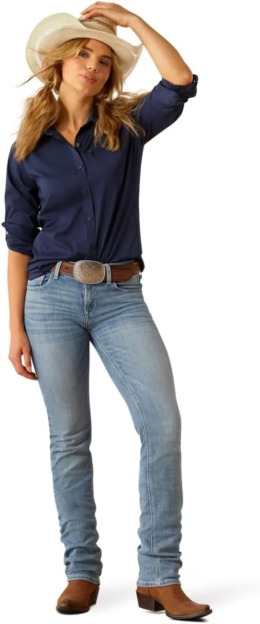 ARIAT Women's Perfect Rise Yara Straight Leg Jeans