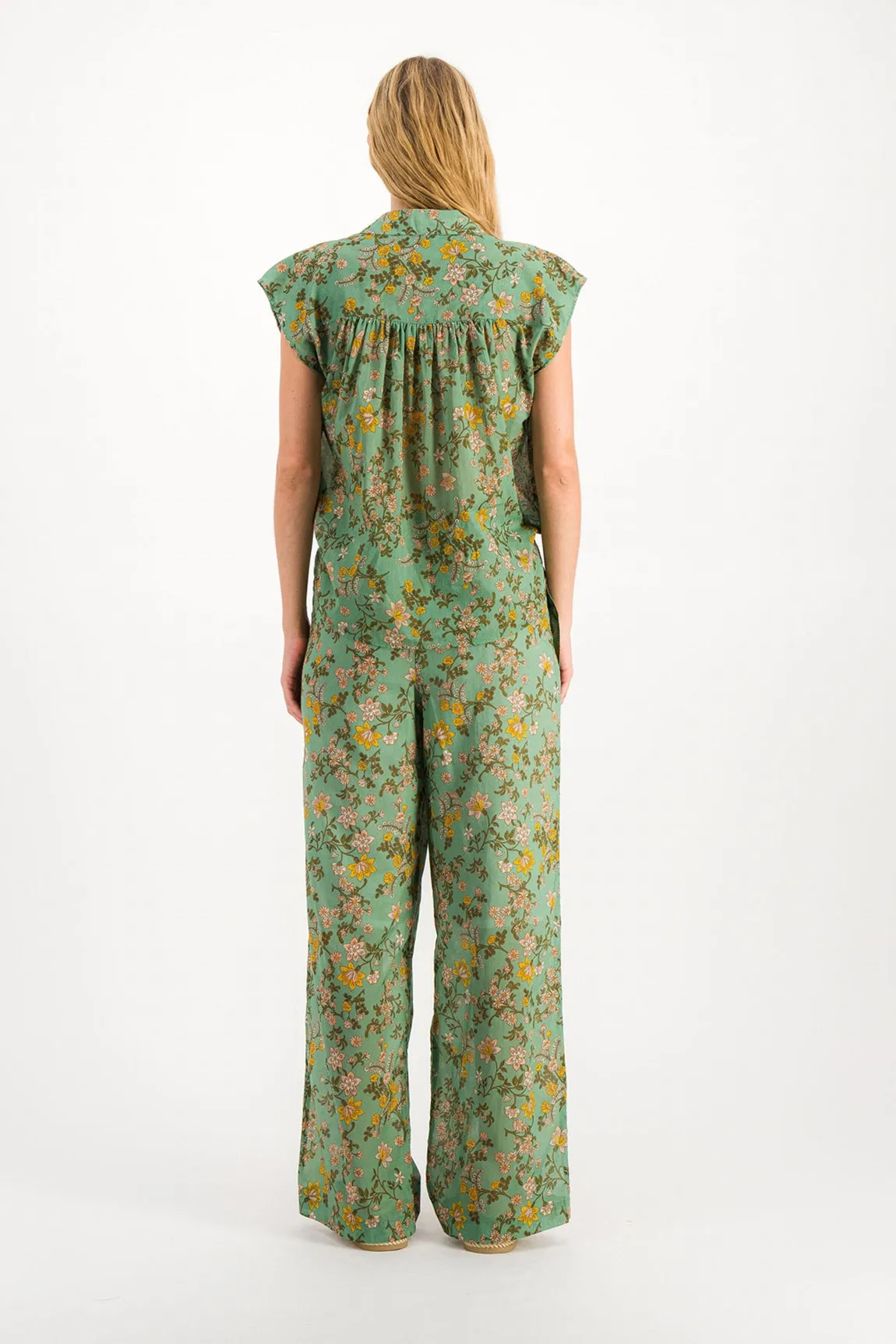 Blouse E241153armi E241153armini Bleu-Fleurs