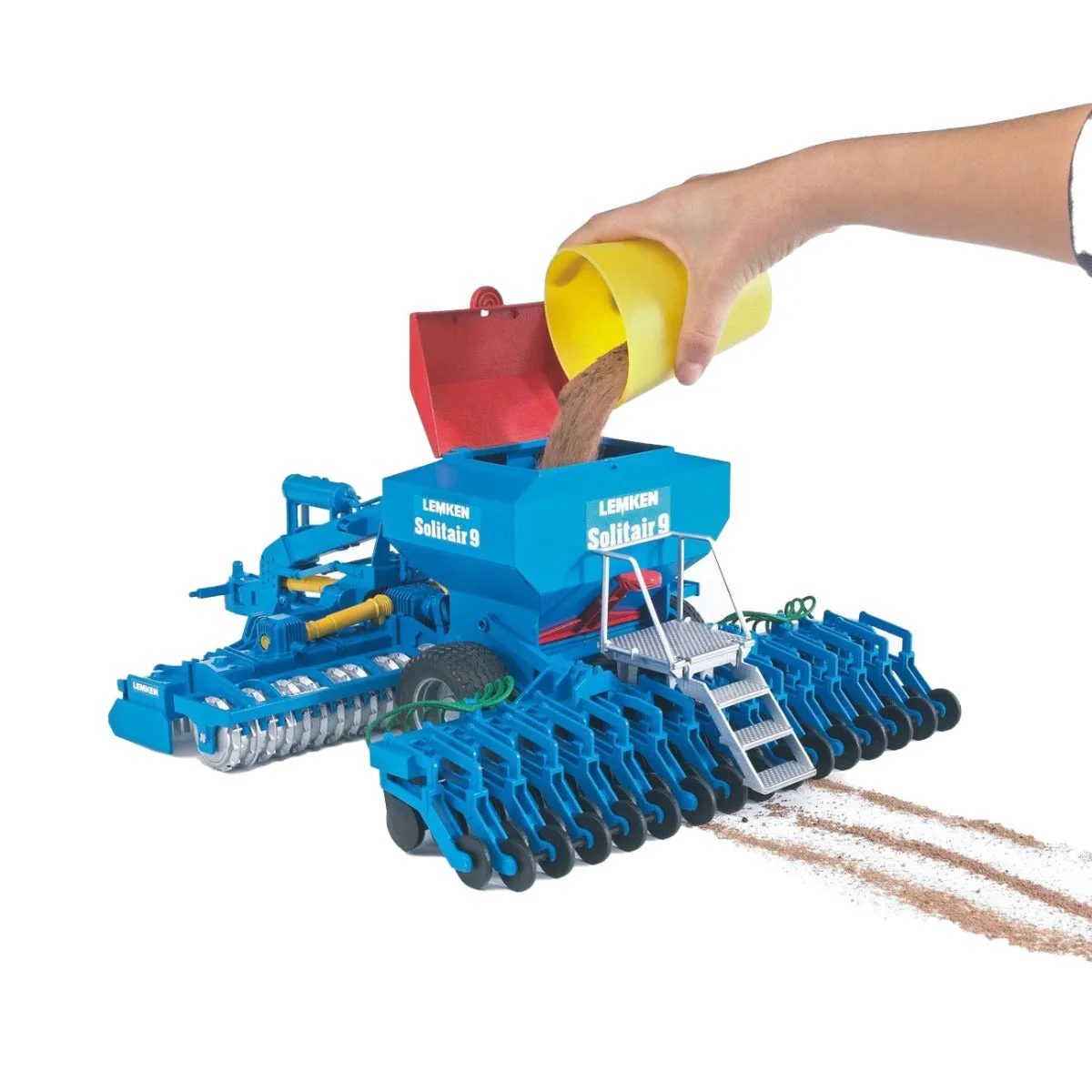 Bruder 02026 Lemken Solitair 9 Sowing Combination Farm Tractor