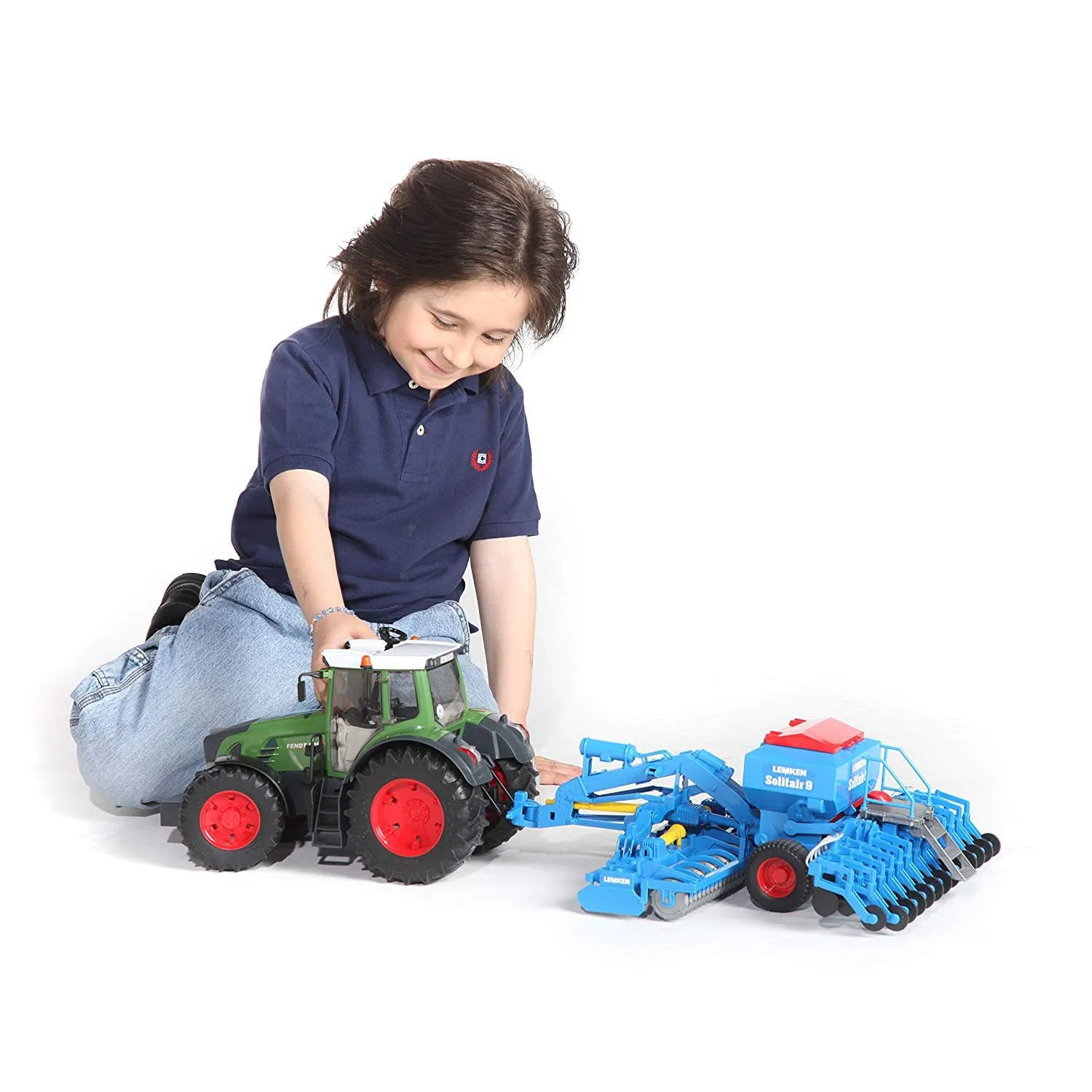 Bruder 02026 Lemken Solitair 9 Sowing Combination Farm Tractor