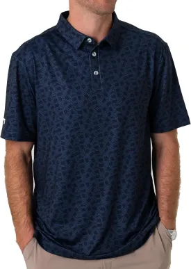Burlebo Mens Stars and Stripes Polo