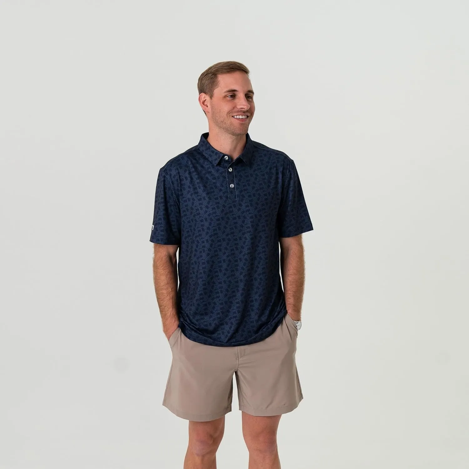 Burlebo Mens Stars and Stripes Polo