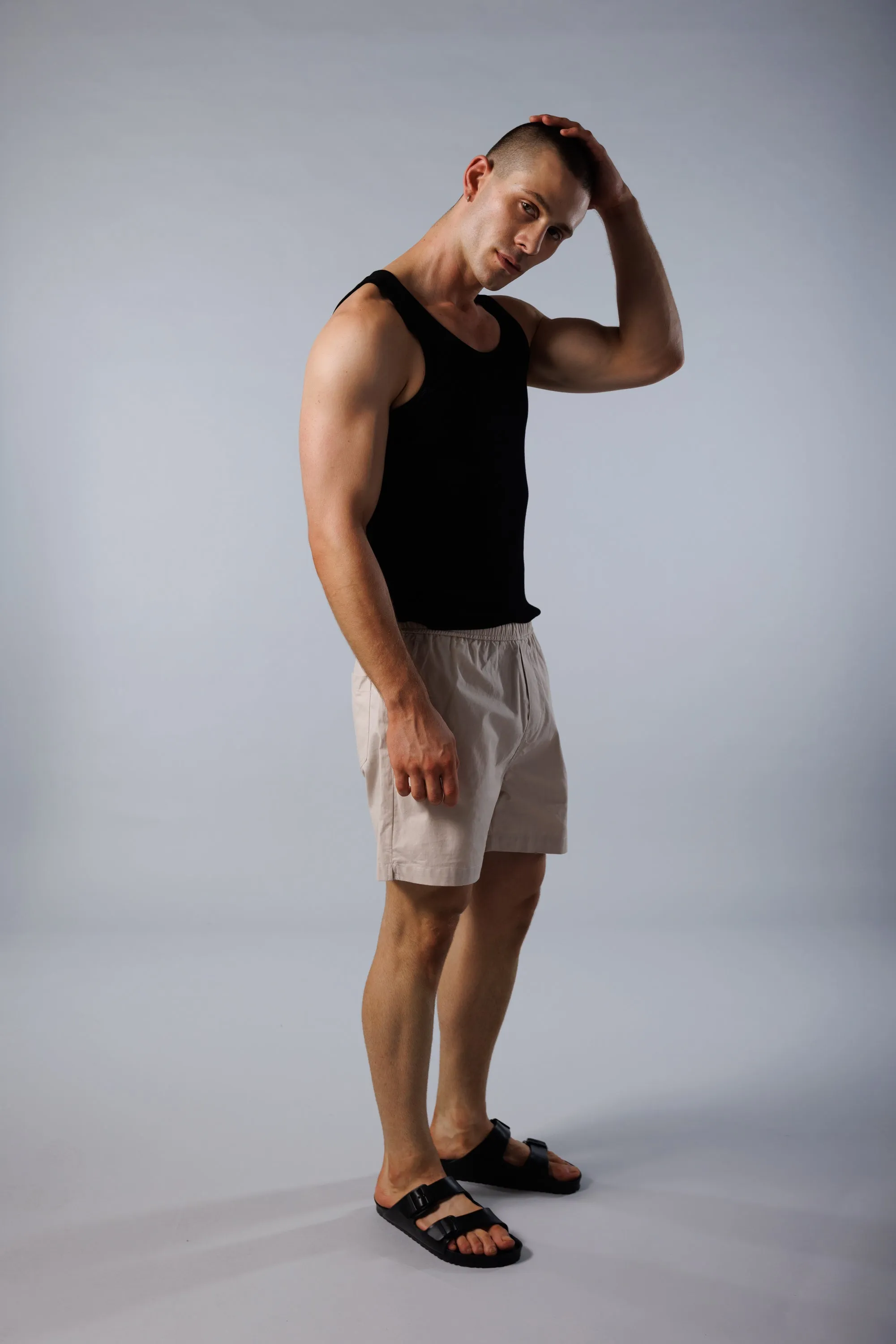 Cotton Shorts - Beige