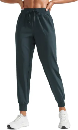 CRZ YOGA Women's Lightweight Workout Joggers 27.5" - Travel Casual Outdoor Running Athletic Track Hiking Pants with Pockets