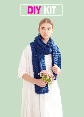 DIY Kit - Summer Moss Stitch Scarf - Big Cotton