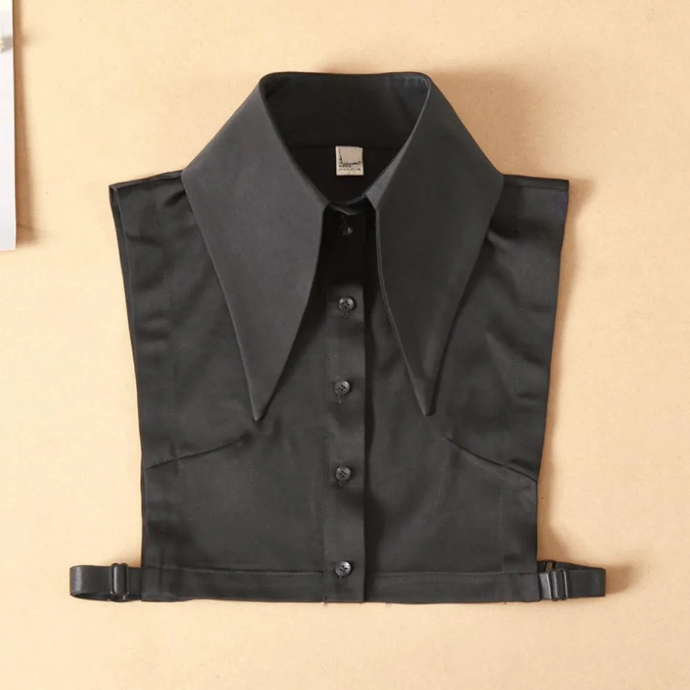 Elegtiskas Detachable Dickey Collar Blouse Half Shirt False Collar for Women and Girl