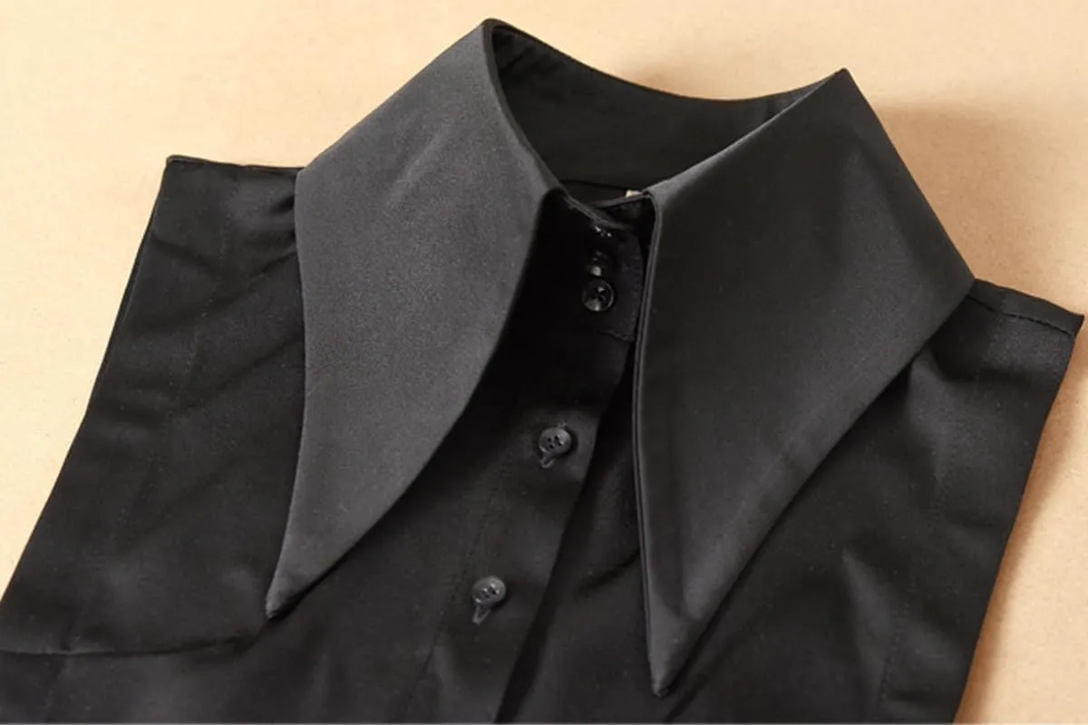 Elegtiskas Detachable Dickey Collar Blouse Half Shirt False Collar for Women and Girl