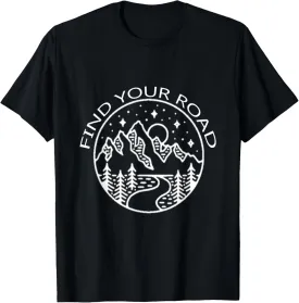 Find Your Road Mountains and Adventure Travel t-shirt