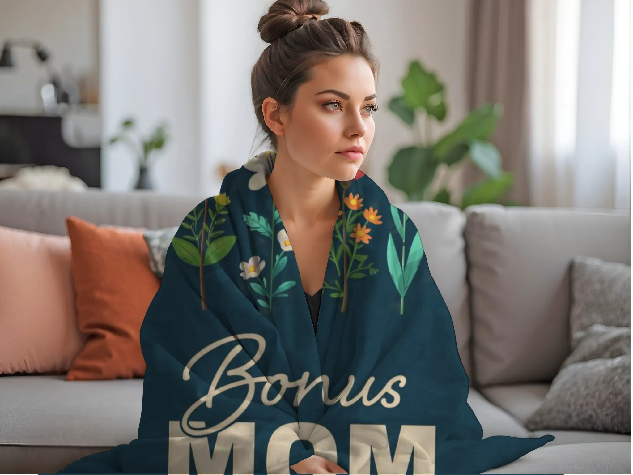 Floral Bonus Mom Blanket (50x60)