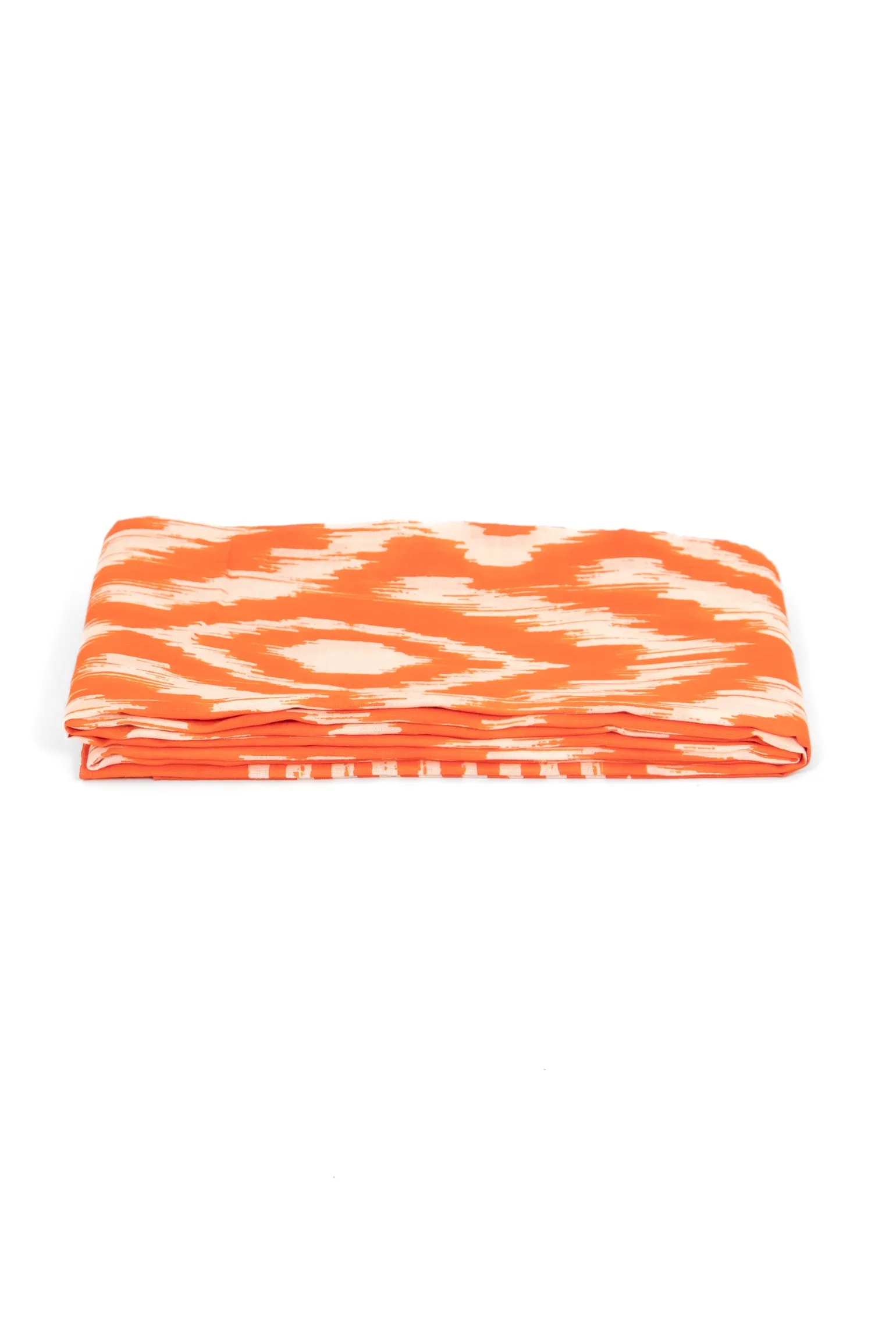 Indie Lightweight Cotton Scarf - Orange, Aztec