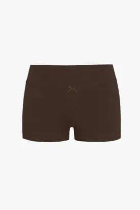 LOUNGE BIKE SHORTS IN MOCHA