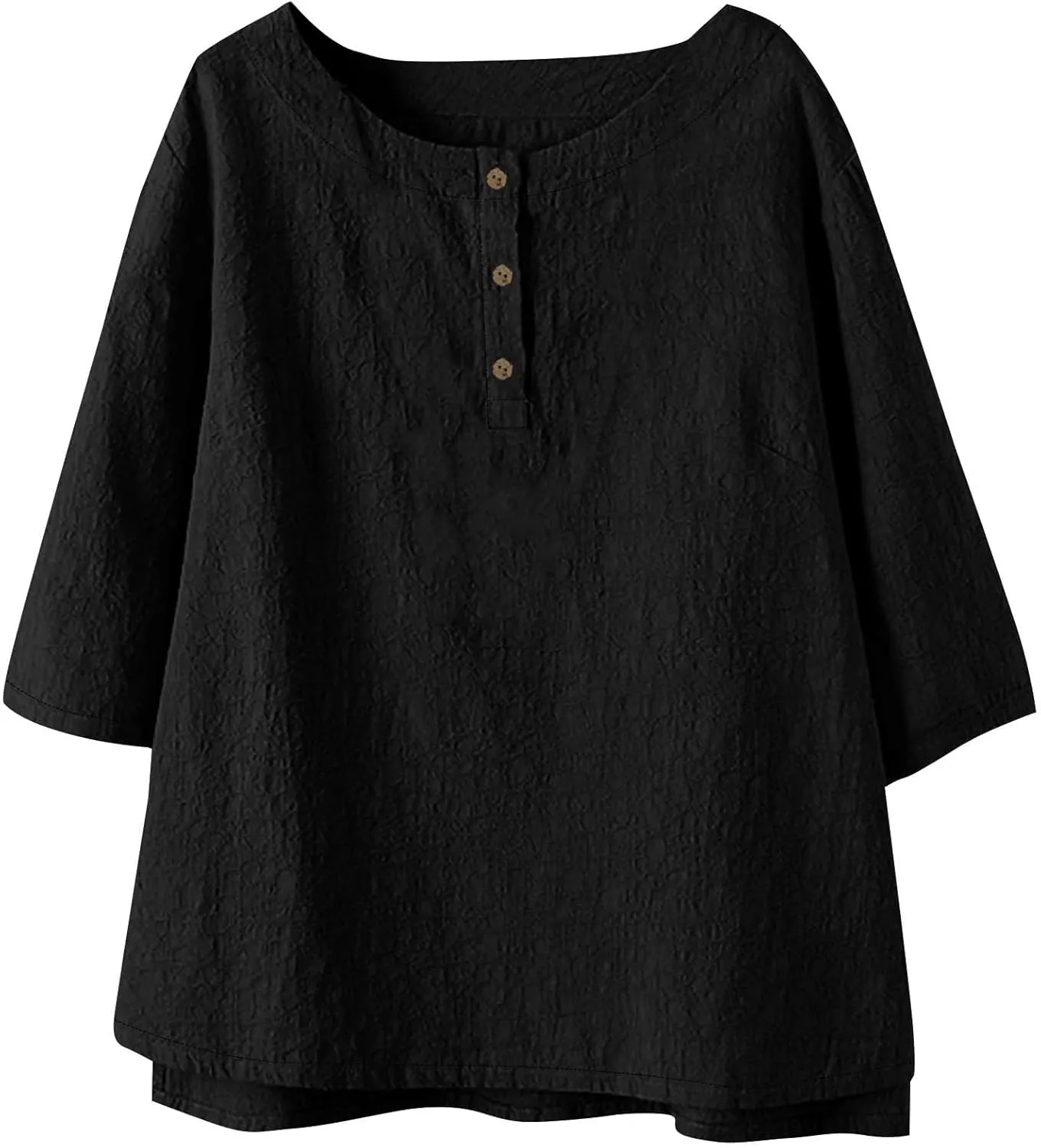 Mexican Embroidered Tops for Women Summer Cotton Linen Shirt Trendy Round Neck Tees Casual Short Sleeve Top