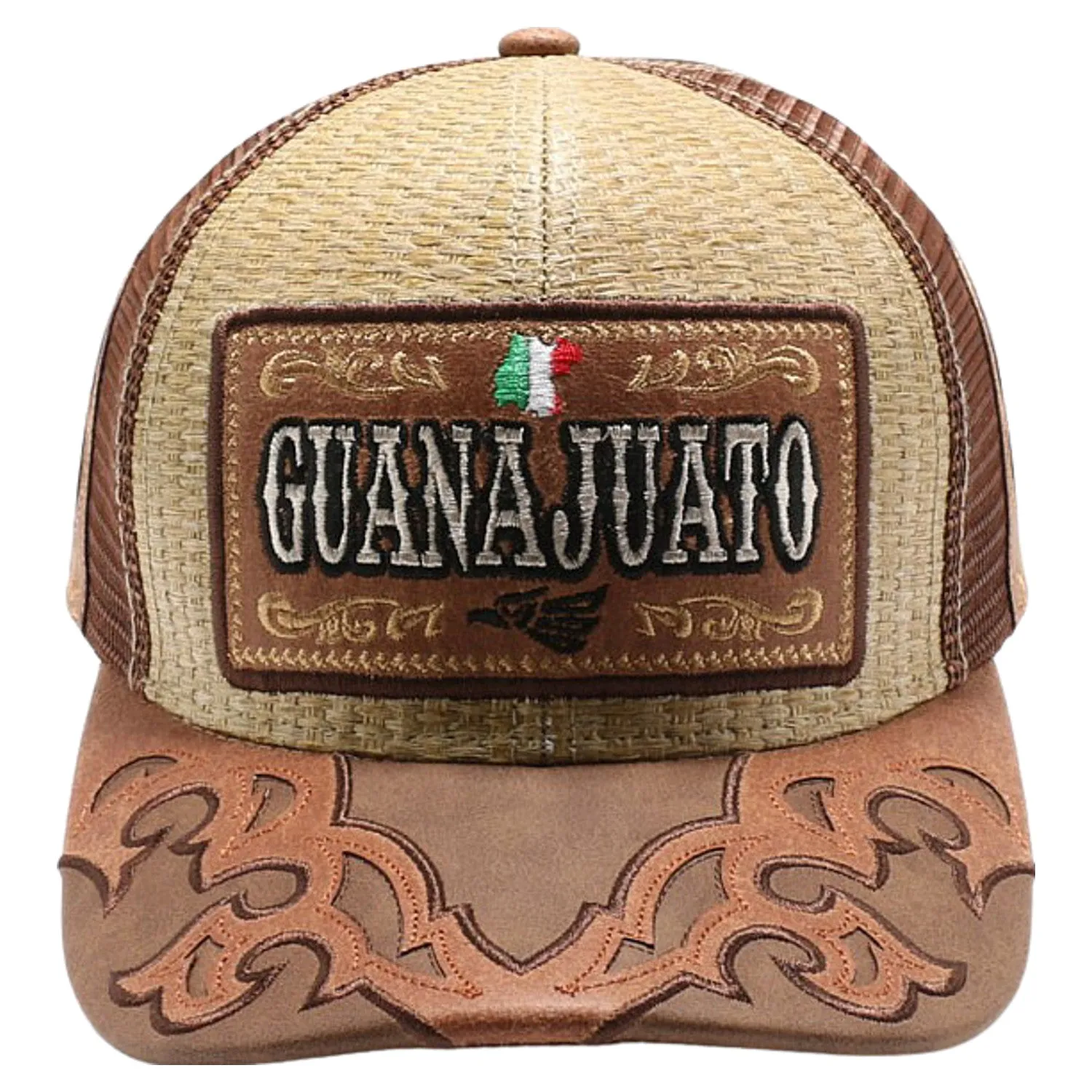 New Straw Guanajuato Hat (Khaki/Brown)