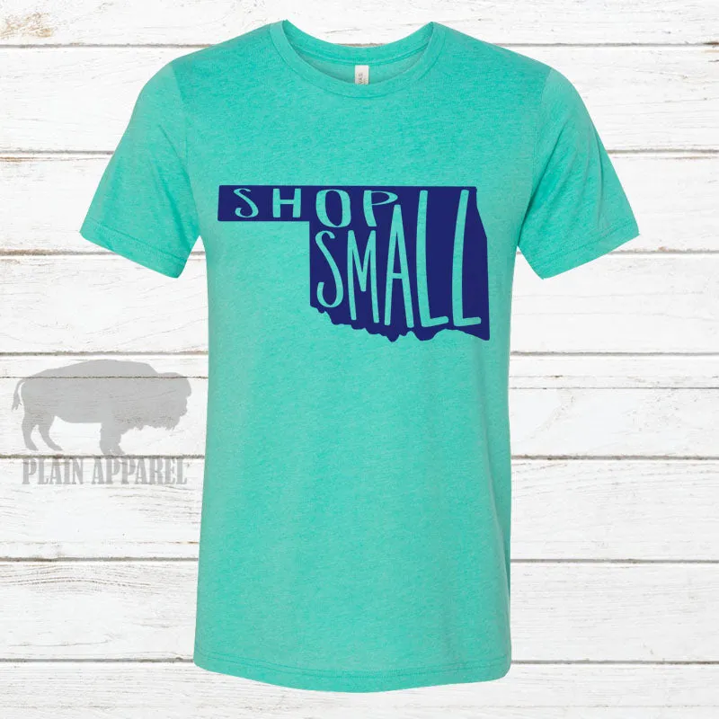 OK Shop Small SEA GREEN Crew Neck Tee