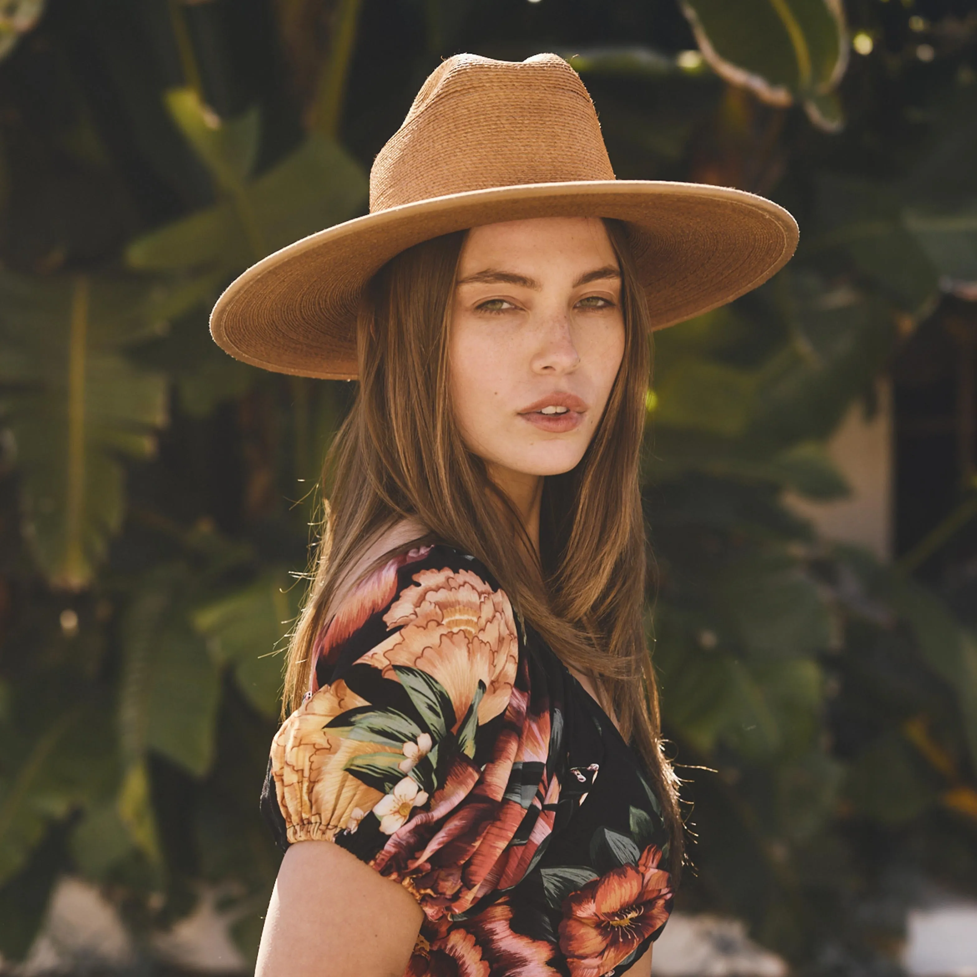 Old-World Straw Fedora in Saddle