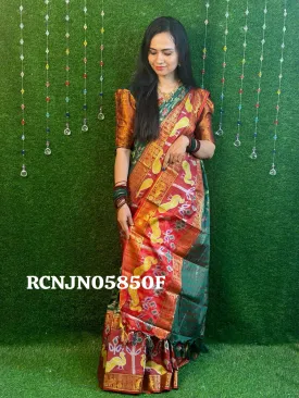 Paithani border semi silk cotton sarees