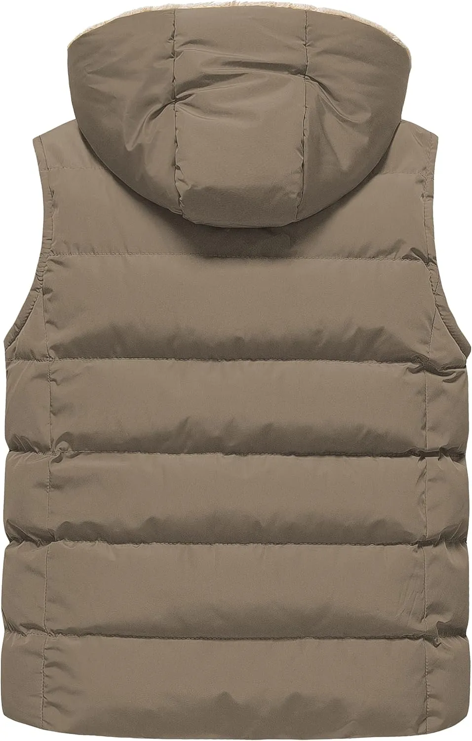 Pursky Girl's and Boy's Hooded Warm Puffer Vest Outerwear Soft Flannel Lined Insulation Waistcoat