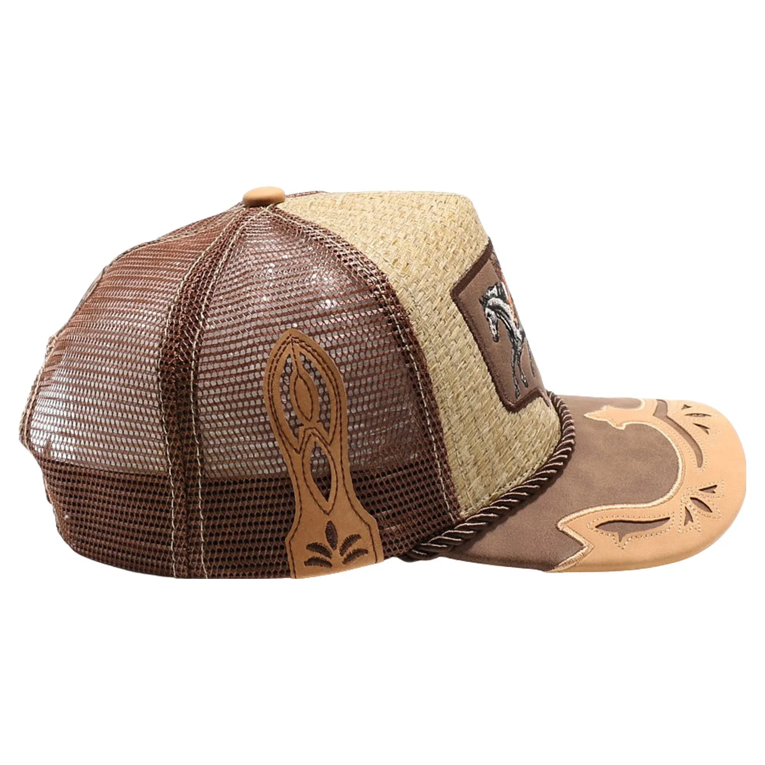 Straw Amaze In Animal Horse Hat (Khaki/Brown)