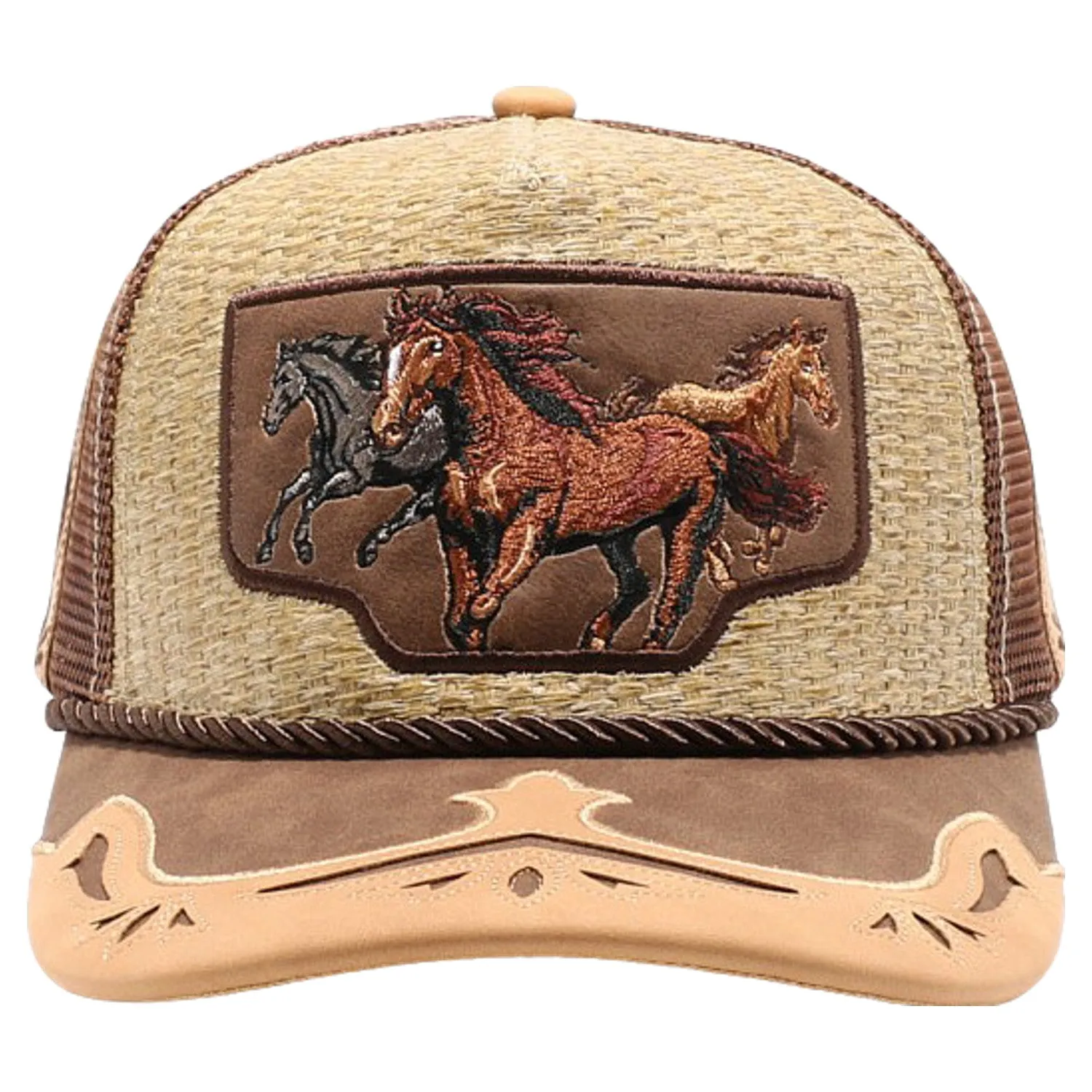 Straw Amaze In Animal Horse Hat (Khaki/Brown)