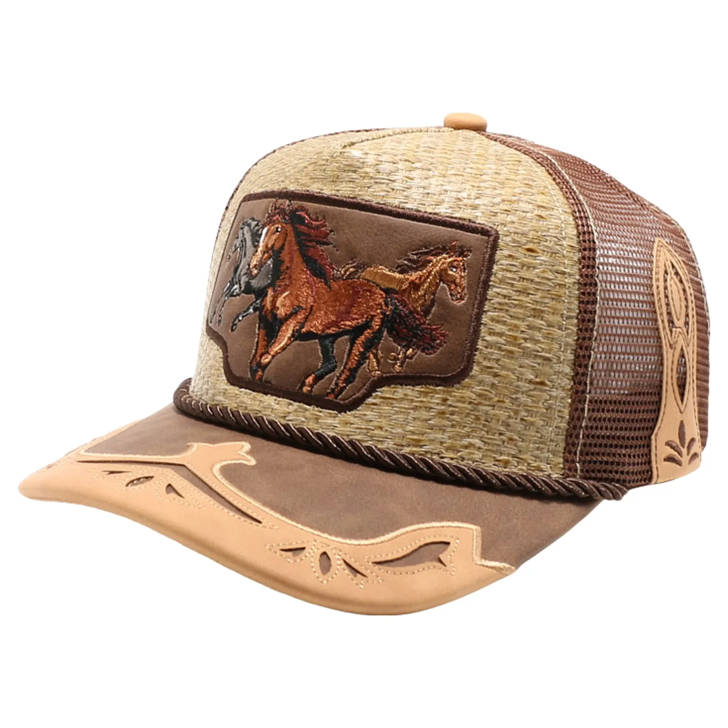 Straw Amaze In Animal Horse Hat (Khaki/Brown)