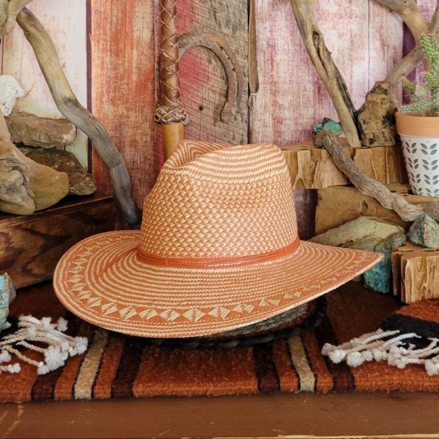 Straw Hat "Eppie" by American Hat Makers     NAT/TRC