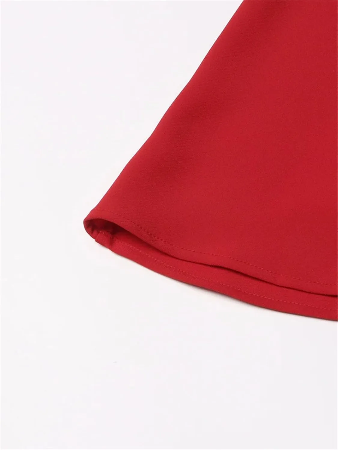 Women's Folded Patchwork Skirt, Elegant High Waist Skirt